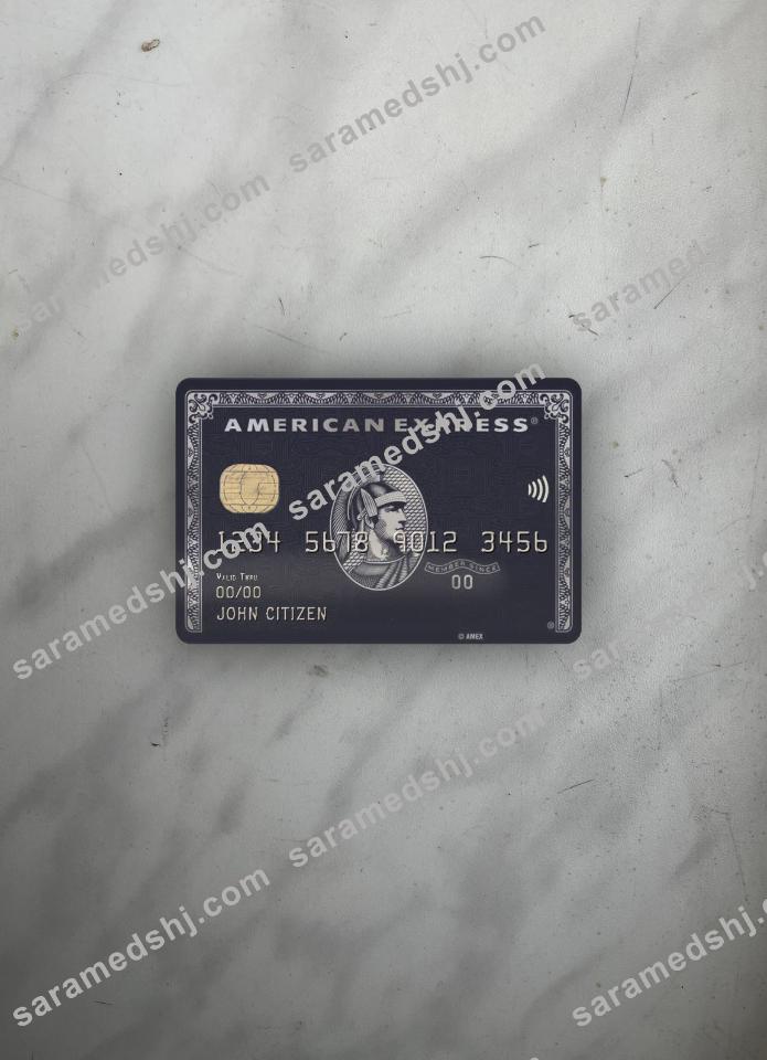 USA JP Morgan Chase bank AMEX black card photolook front